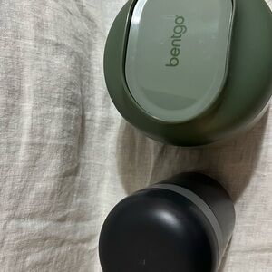 Green and Black Food Storage Containers